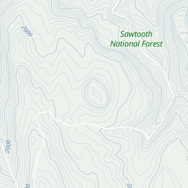 Map of Wooden Shoe Butte