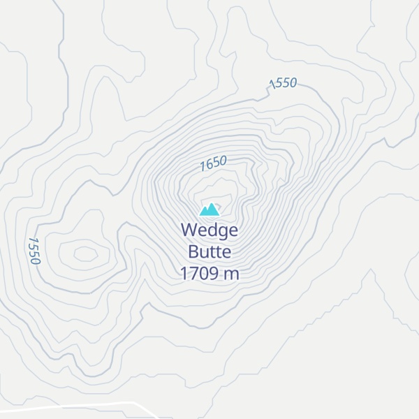 Map of Wedge Butte