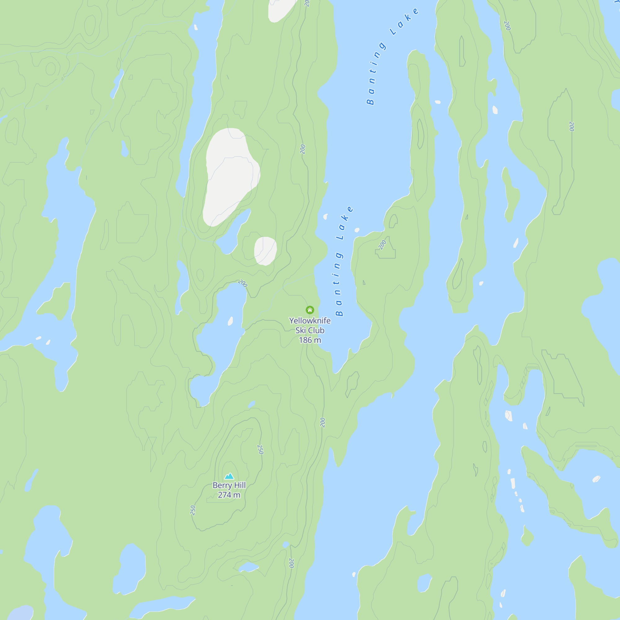 Yellowknife Ski Club map