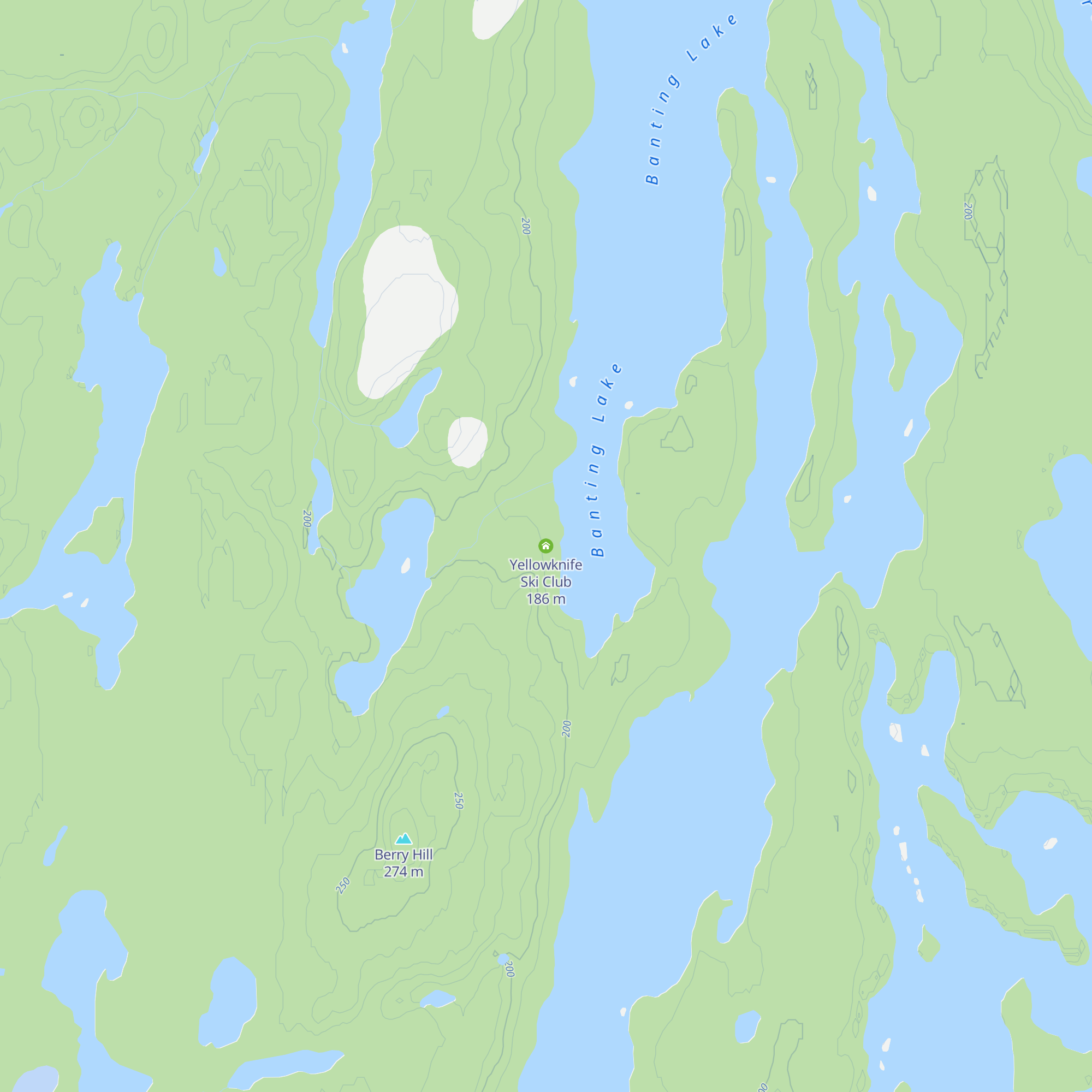Yellowknife Ski Club map
