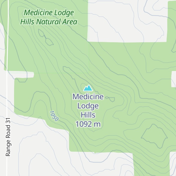Map of Medicine Lodge Hills