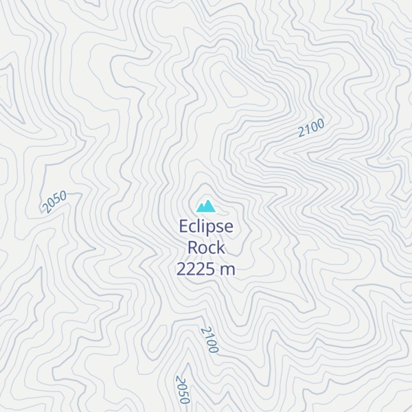 Map of Eclipse Rock
