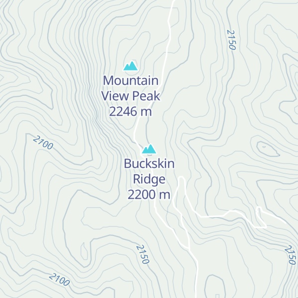 Map of Buckskin Ridge