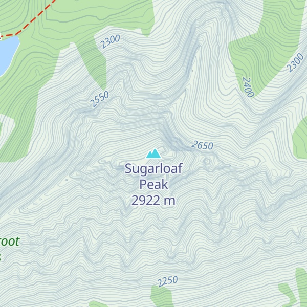 Map of Sugarloaf Peak