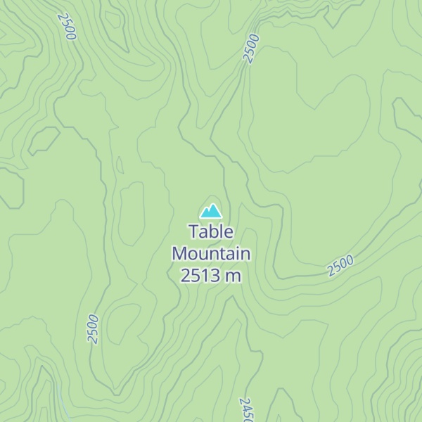 Map of Table Mountain
