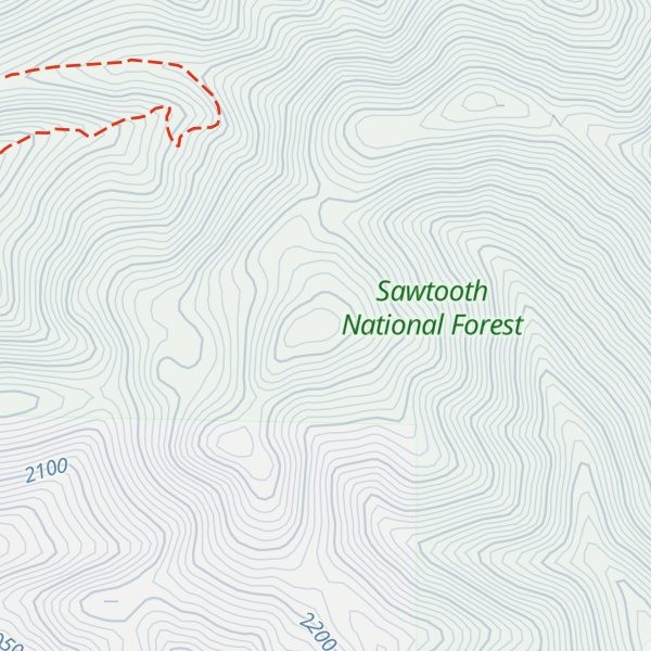 Map of Proctor Mountain