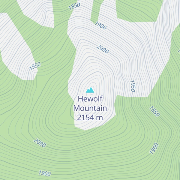 Map of Hewolf Mountain