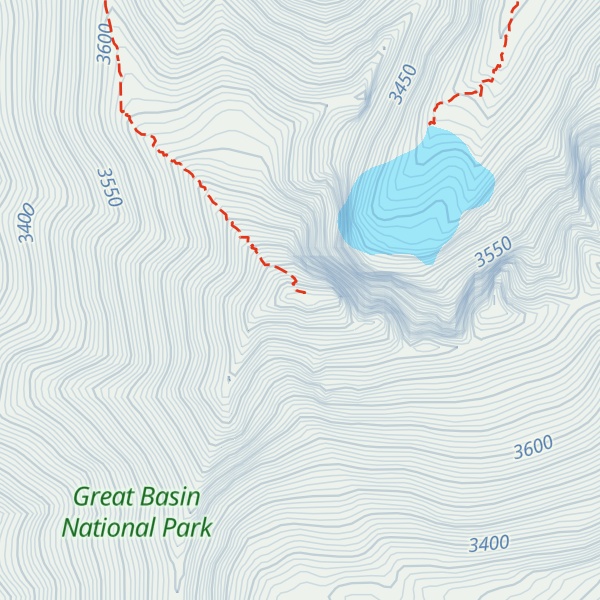 Map of Wheeler Peak