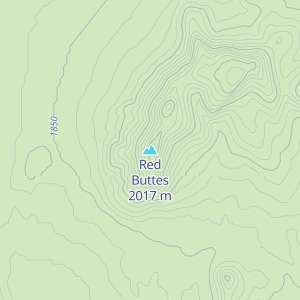 Map of Red Buttes