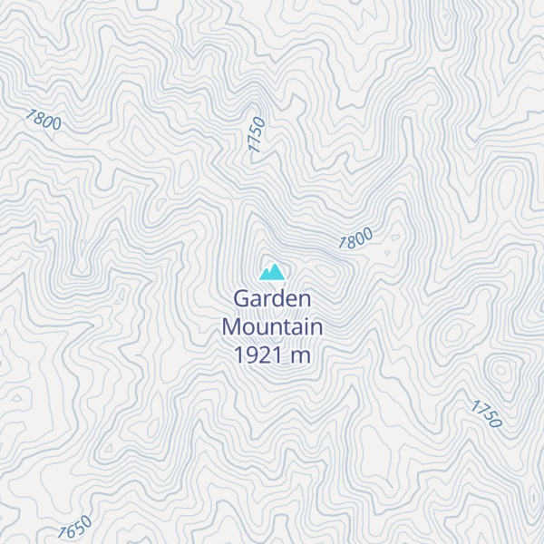Map of Garden Mountain