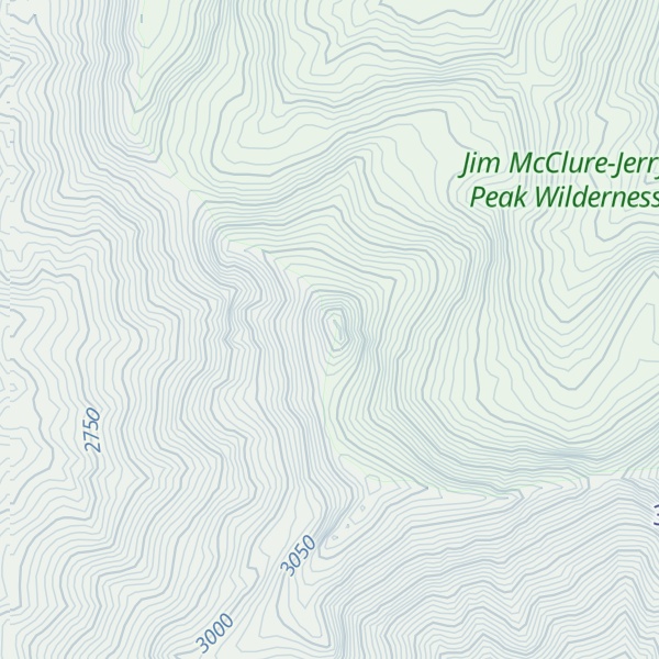 Map of Meridian Peak