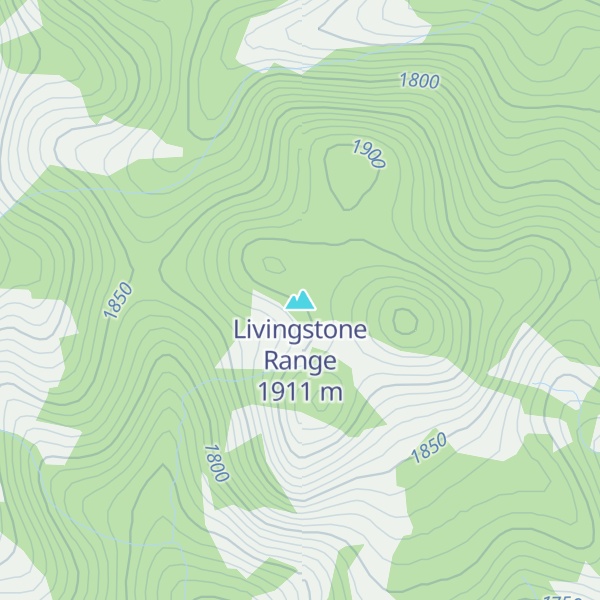 Map of Livingstone Range