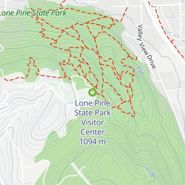 Map of Lone Pine State Park Visitor Center