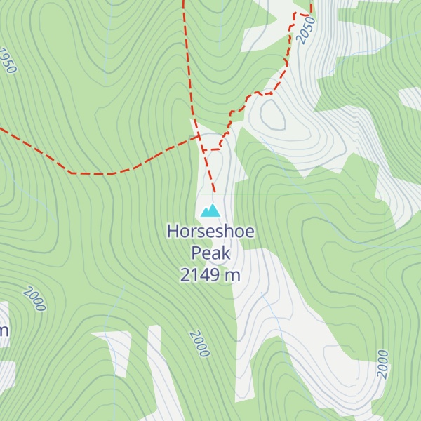 Map of Horseshoe Peak