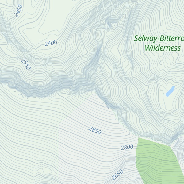 Map of Boulder Peak