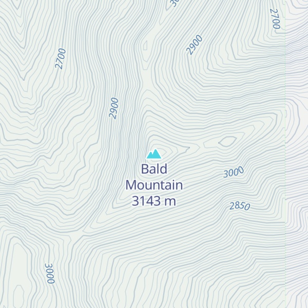 Map of Bald Mountain