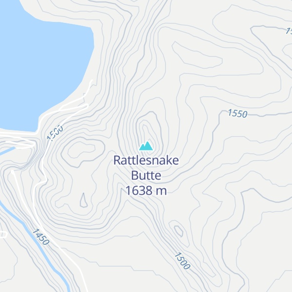 Map of Rattlesnake Butte
