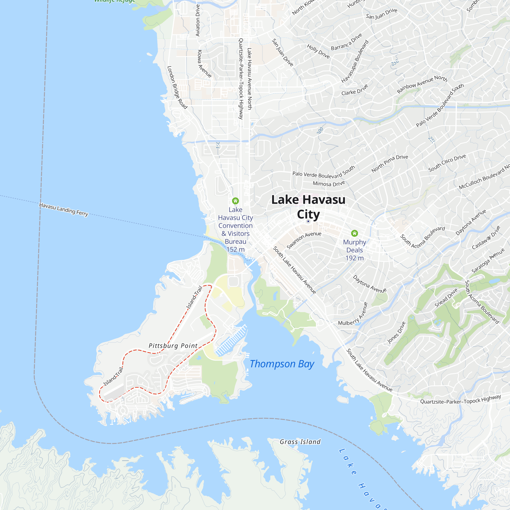 Visitor Information Center map