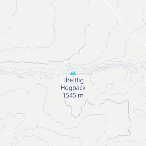 Map of The Big Hogback