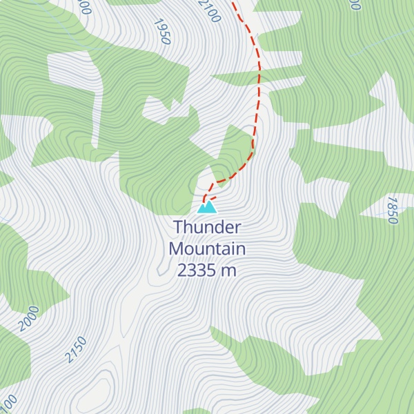 Map of Thunder Mountain