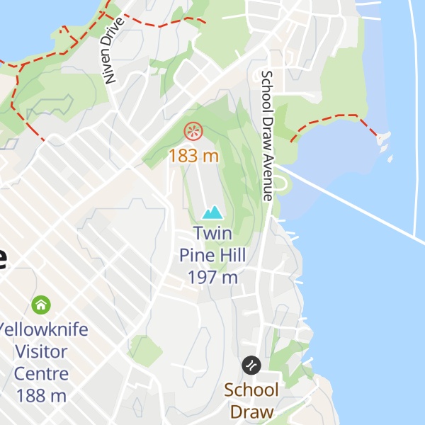 Map of Twin Pine Hill