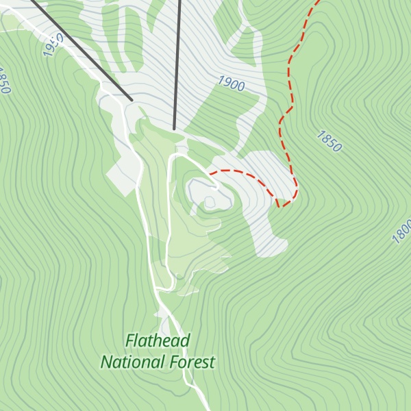 Map of Blacktail Mountain