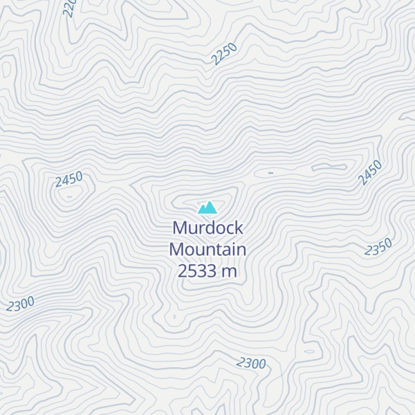 Map of Murdock Mountain