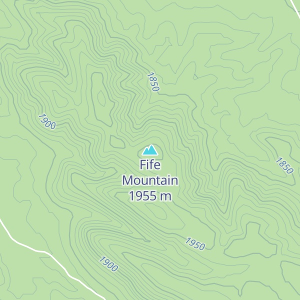 Map of Fife Mountain