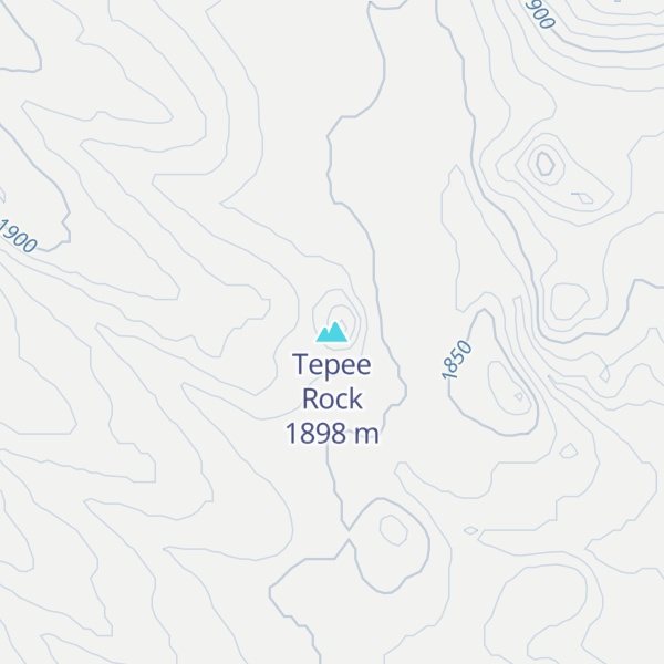Map of Tepee Rock