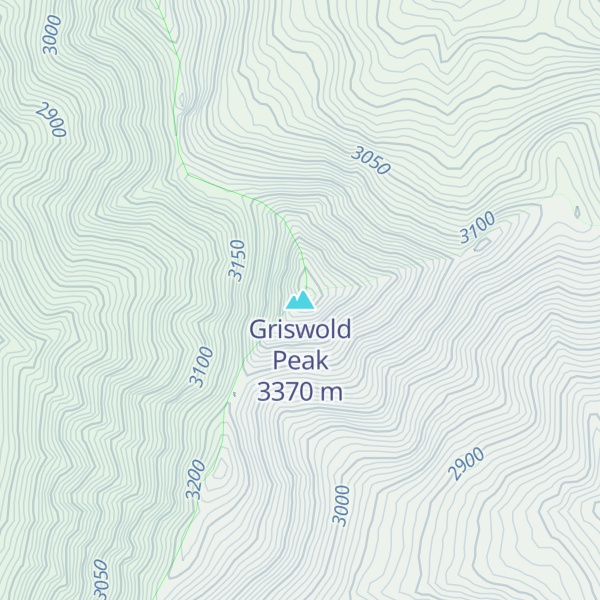 Map of Griswold Peak