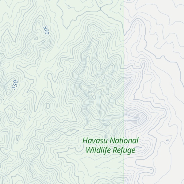 Map of Powell Peak