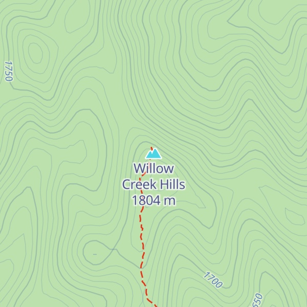 Map of Willow Creek Hills