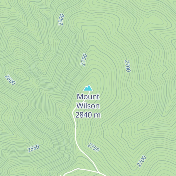 Map of Mount Wilson