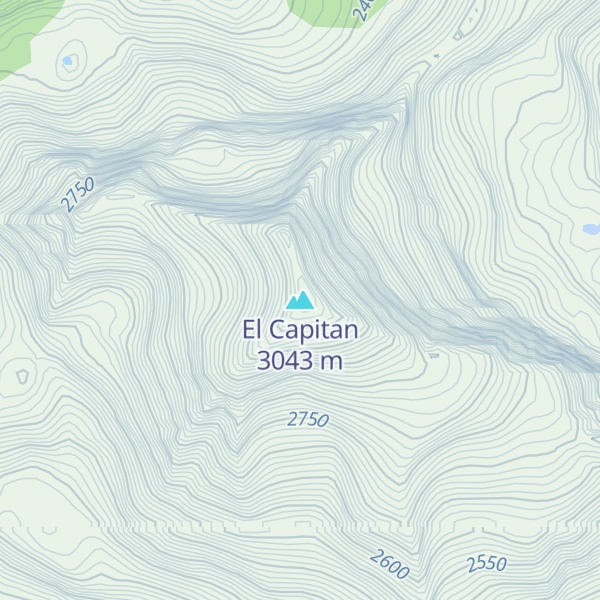 Map of El Capitan
