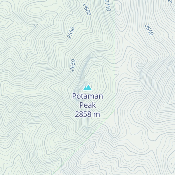 Map of Potaman Peak