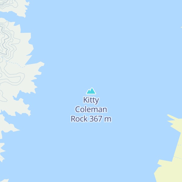 Map of Kitty Coleman Rock
