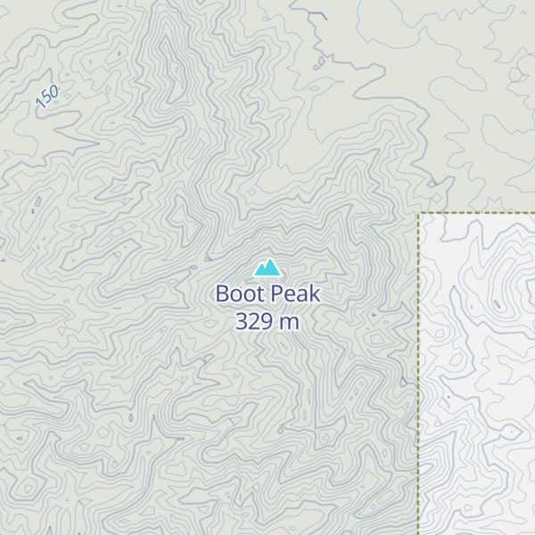 Map of Boot Peak