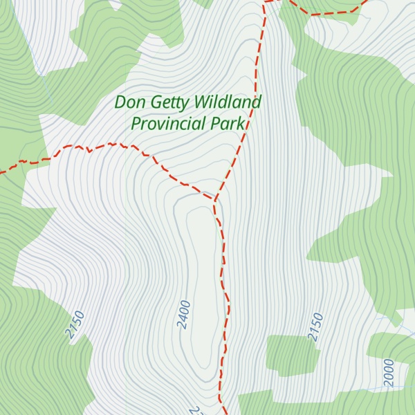 Map of Mount Livingstone