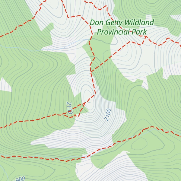 Map of Mount Hornecker