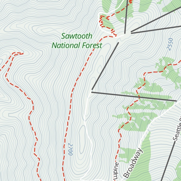 Map of Bald Mountain