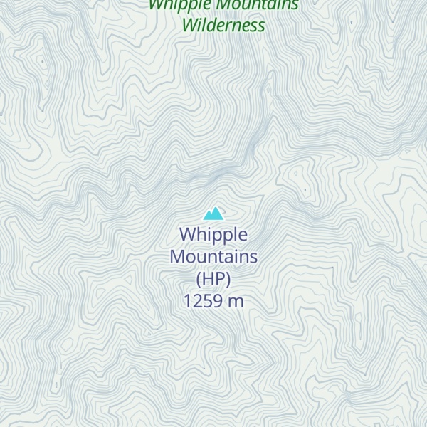 Map of Whipple Mountains (HP)