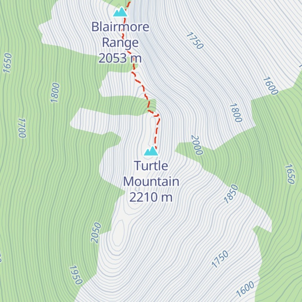 Map of Turtle Mountain