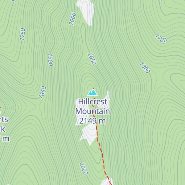 Map of Hillcrest Mountain