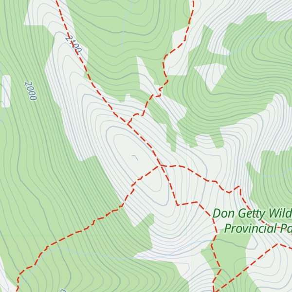 Map of Windy Peak