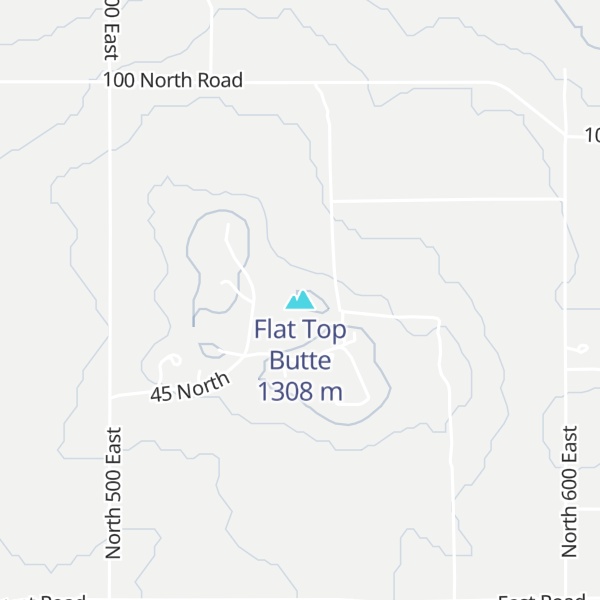 Map of Flat Top Butte