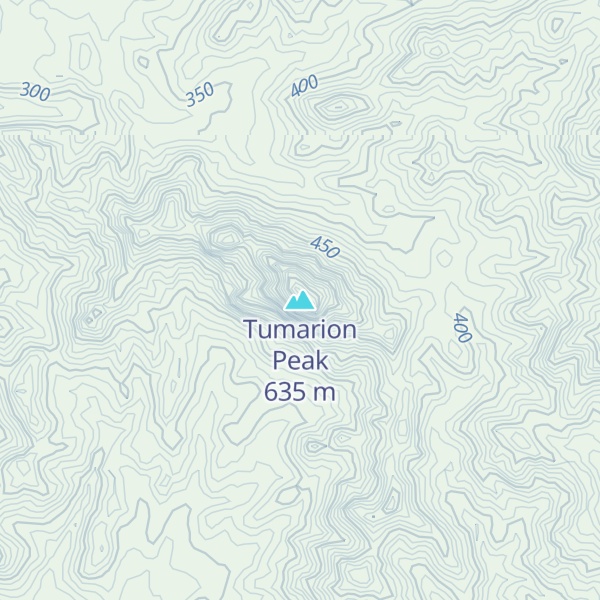 Map of Tumarion Peak