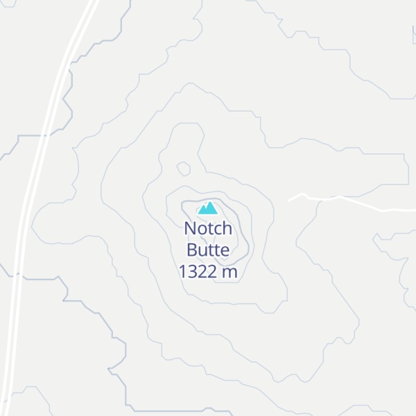 Map of Notch Butte