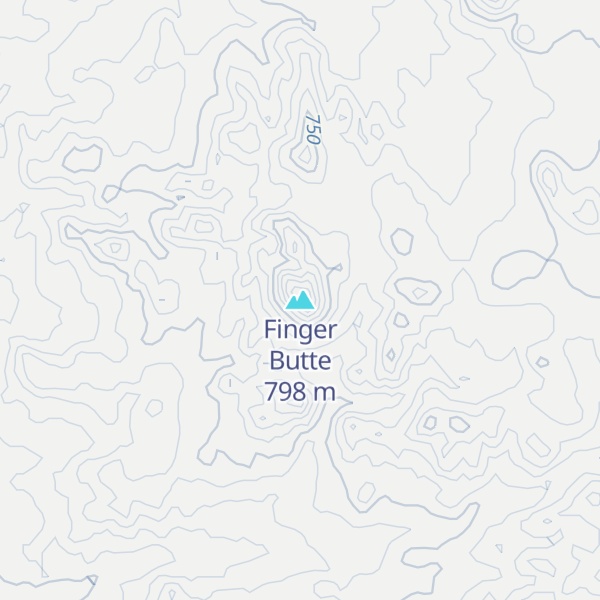 Map of Finger Butte