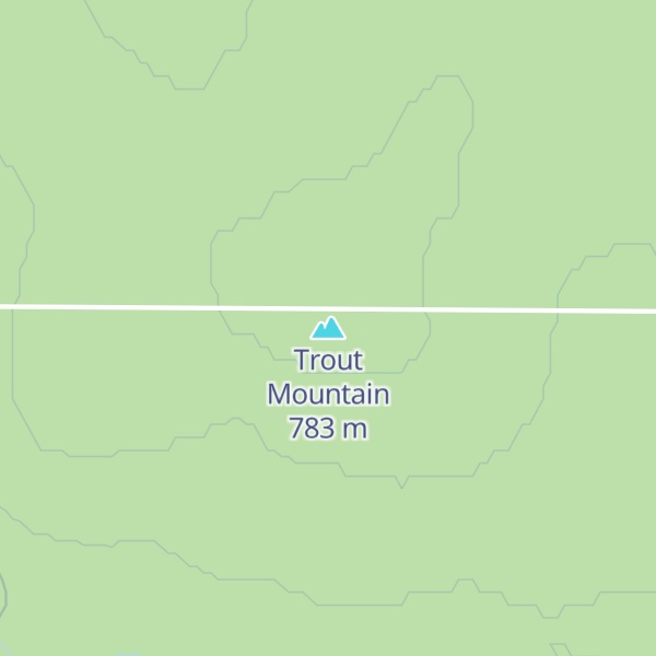 Map of Trout Mountain