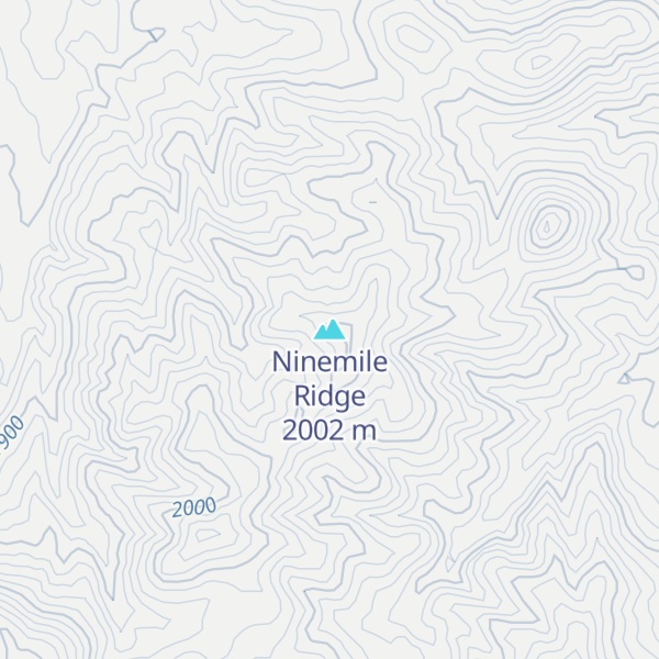 Map of Ninemile Ridge